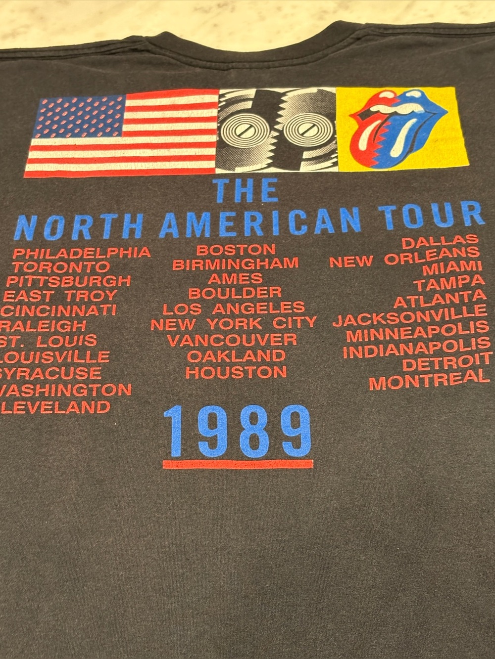 Vintage Rolling Stones, 1989 Steel Wheels North American Tour, XL,